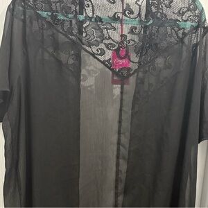 Candie's Sheer Black Lace Robe
This is actually a bathing suit cover up-